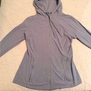 Lululemon Hooded Define Jacket Chambray/Light Blue Size 12
